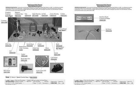 Part Location Diagram of 990113800 Hamilton Beach Container